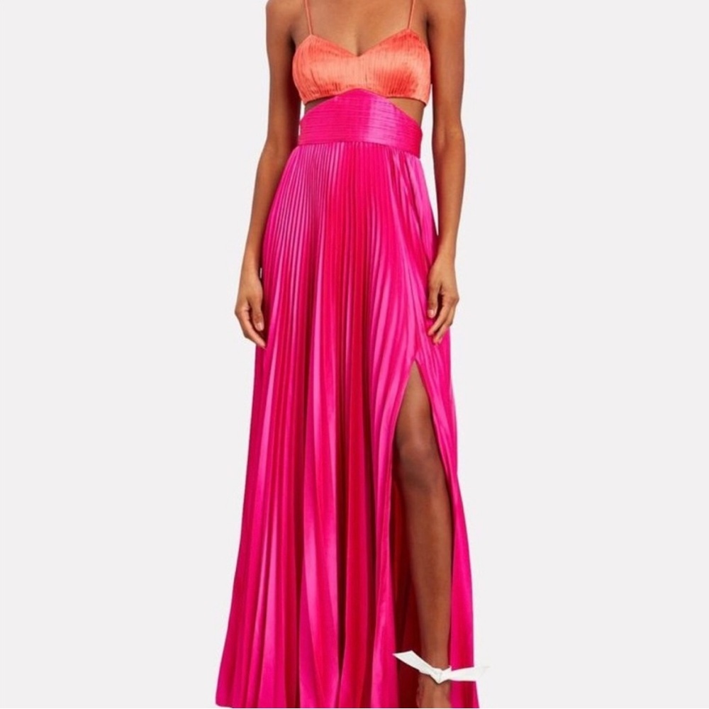 Amur Pink and Orange Gown